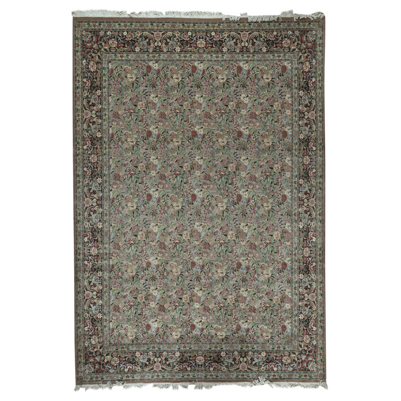 Hand-Knotted High-Quality Beige Area Rug