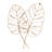 Aria Contemporary Boho Leaf Metal Wall Art