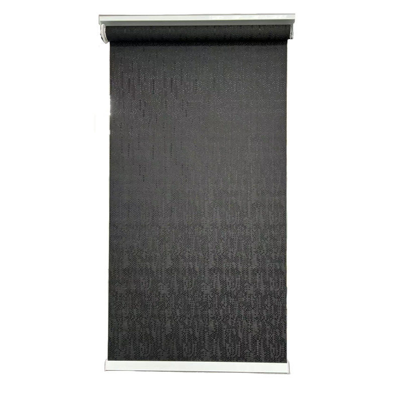 Semi Sheer Roller Shade, 23"W x 72"L, Black
