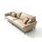 Khaki Genuine Leather Modular Sofa
