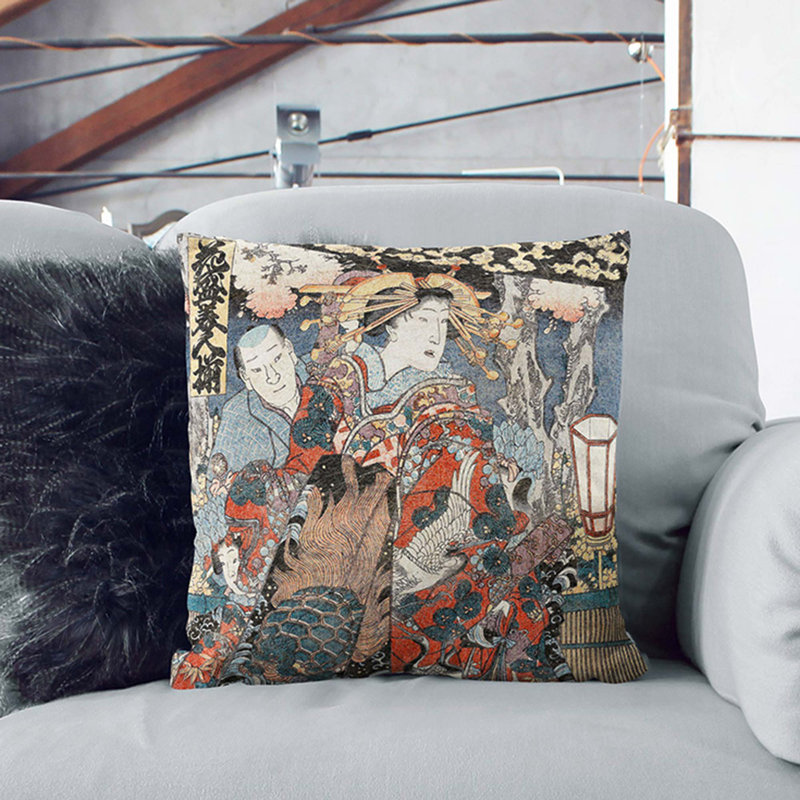Square Throw Cushion, 40cm H x 40cm W x 15cm D