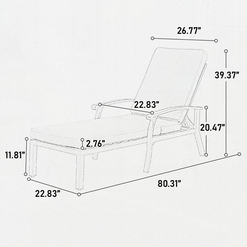 Aluminium Cast Lounge Chair, Blue