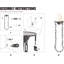 Applique bougie (ensemble de 2)