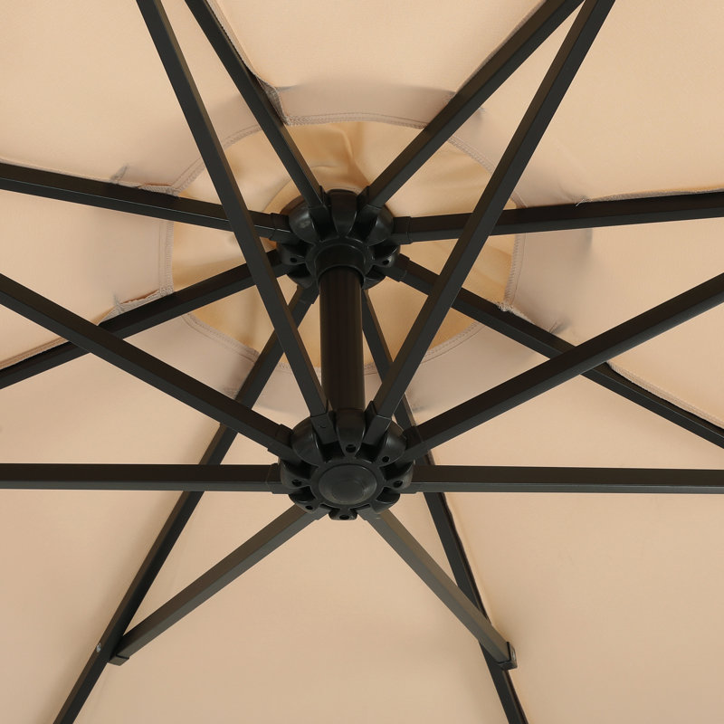 Parasol déporté de 10 pi Hartt, Beige