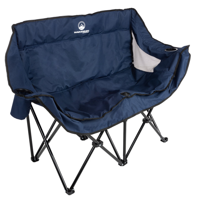 Fauteuil de camping double Wakeman, Bleu