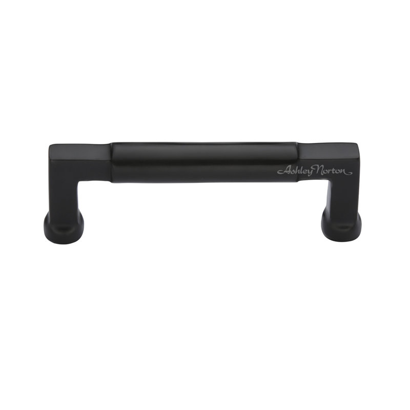 Bauhaus Cabinet Bar Pull, Flat Black, 8"