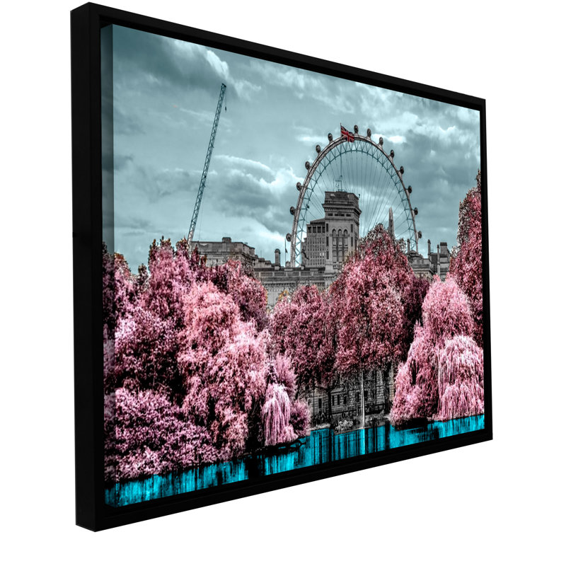 «London II» par Revolver Ocelot, impression sur toile tendue, H 8 po x l 12 po x P 2 po, Cadre flottant