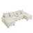 Akeyra Upholstered U Shaped Sectional Sofa with Console-1951565297