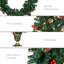 Arbre de Noël artificiel régulier (double) avec aiguilles vertes