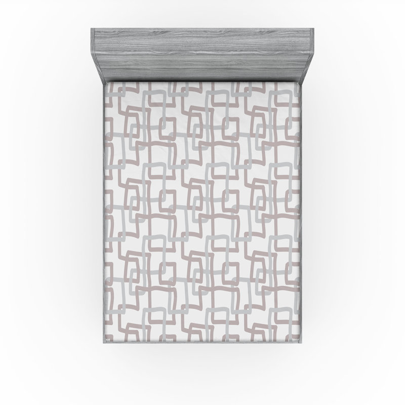 Drap-housse géométrique Ambesonne, Drap-housse grand