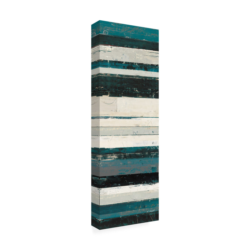 «Blue Zephyr IV», art sur toile par Mike Schick, H 32 po x l 10 po x P 2 po
