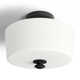 Nula 2 Light Glass Semi Flush Mount