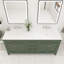 Meuble-lavabo autoportant à double cuve 72 po avec plateau en pierre reconstituée Nayson-1662355041