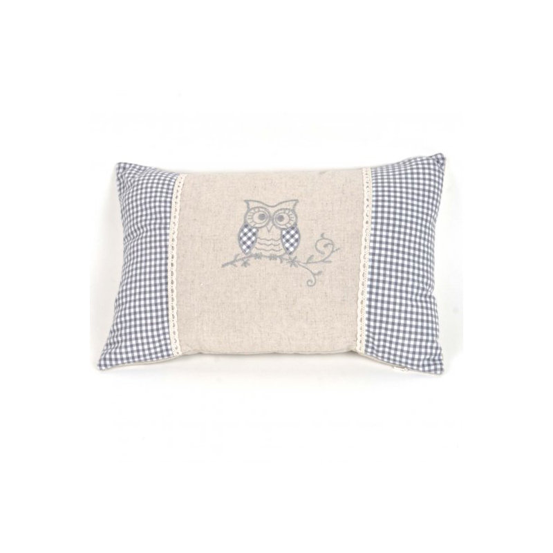  Housse de coussin Lin Owl