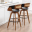 Swivel Upholstered Counter Stool-1046493607-1046493609