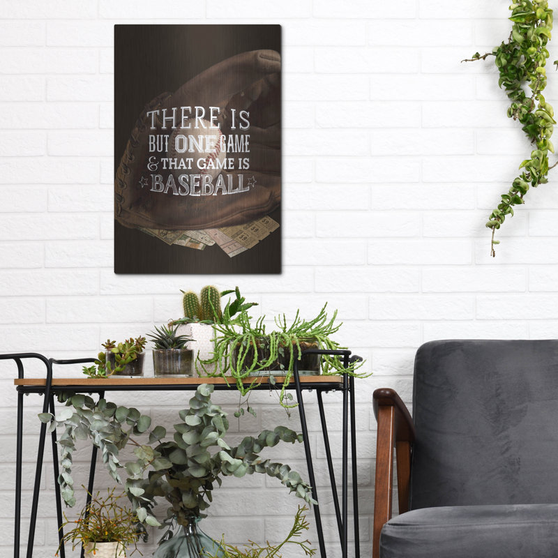 Trinx «There Is One Game» par Art Licensing Studio, art mural en métal, H 16 po x l 16 po