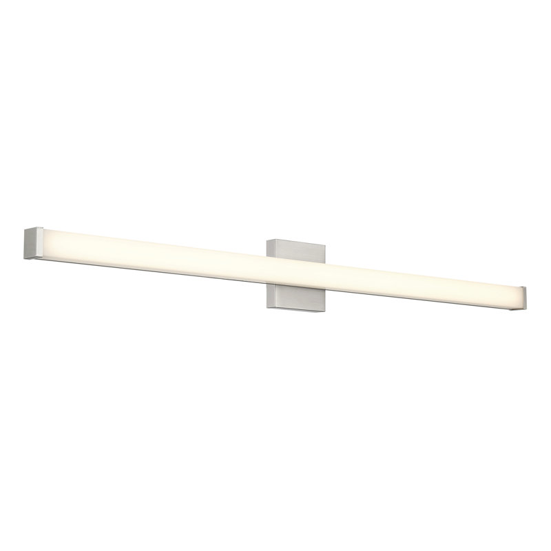 Éclairage pour meuble-lavabo à DEL Ronning, H 2 po x l 48 po x P 2 po, Nickel brossé