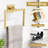 Brushed Gold Bathroom Hardware Set - 10 Piece SUS304 Stainless Steel Towel Bar Set With Towel Holder, Rings, Hooks & Toilet Paper Holder - Modern Wall Mounted Design For Bathroom & Kitchen