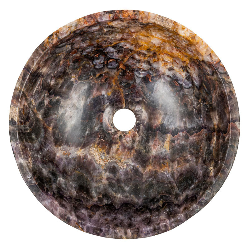 Williston Forge Ardin 400 mm L x 400 mm W Stone Circular Sink