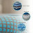 Restonic Comfort Care 11" Hybrid Mattress, Twin Size with Individual Pocketed Coils, Medium Firm Support, Grey+Blue, Cooling Foam for Pressure Relief & Motion Isolation-932640971-932209633
