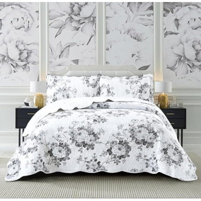 Andrena Microfiber Bedspread with Pillow Shams