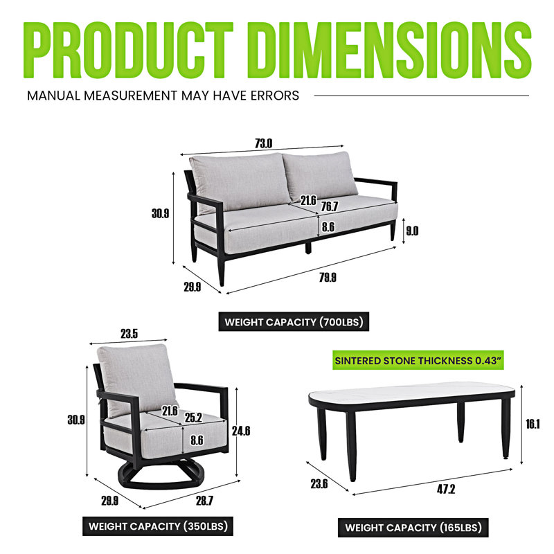4PC Outdoor Conversation Set