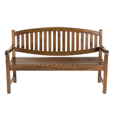 Birge Solid Wood Teak Outdoor Bench