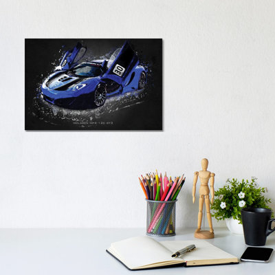 Mclaren MP4-12C GT3 by Gab Fernando - Wrapped Canvas Print