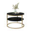 CIRI SLIM Round Coffee Table with Shelf-1395076446