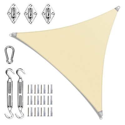 Royal Super Ring Shade Triangle Super Ring Shade Sail With Hardware Kit