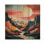 «Jarade Coral Teal Bold Canyon Landscape II», reproduction sur bois-2115702441