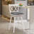 Dutil Swivel Counter Stool with Solid Wood Frame-740426463-740426456
