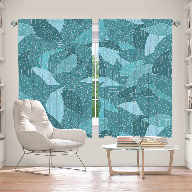 Ensemble de rideaux en polyester 2 pièces, L 40 po x L 52 po