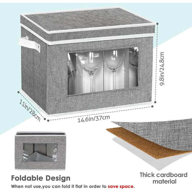 Fabric Stemware Storage