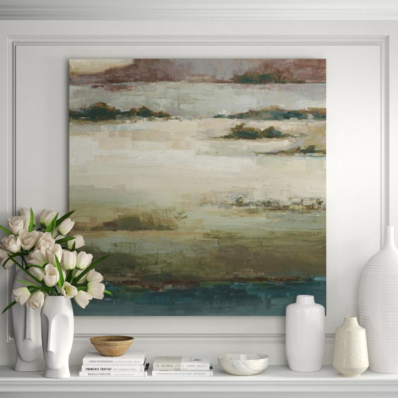 Australian Plain Print by Sara Brown, Knife Gel, 54" H x 54" W