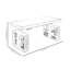 Table double réglable en hauteur avec double compartiment de rangement-1864112269