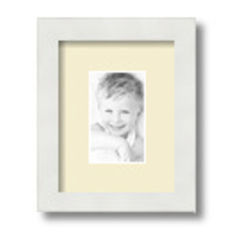 Matte Picture Frame with Mat, Oyster