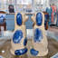 Staffordshire - paire de chiens bleus