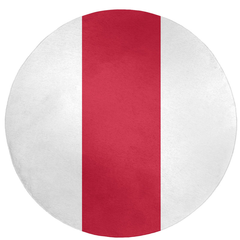Chenille Indoor Rug, Round 5'