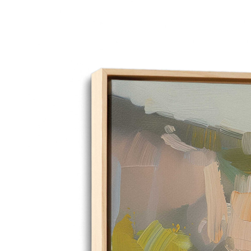 Ensemble 2 pièces Sonata sur toile Seascape par Azure Artisanal Studio, Cadre américain en érable flottant