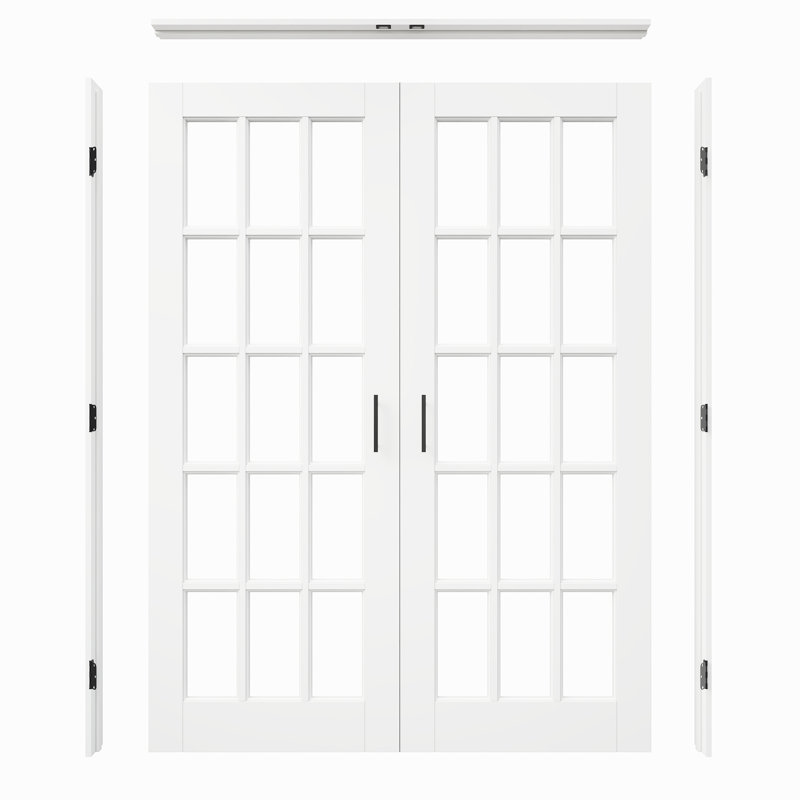 Porte de garde-manger avec porte et poignées en verre 15-Lite, 64 po x 80 po