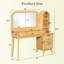 Grand meuble-lavabo avec rangement, bureau en bois