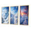 «Winter Snowy Peaks», 3 pièces sur toile-1475124105-1475124104