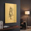 «Dance figure 1» par Stellar Design Studio, art mural en métal doré, 12 po x 16 po-133036868
