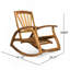 Chaise berçante d'extérieur en bois d'acacia-754778156