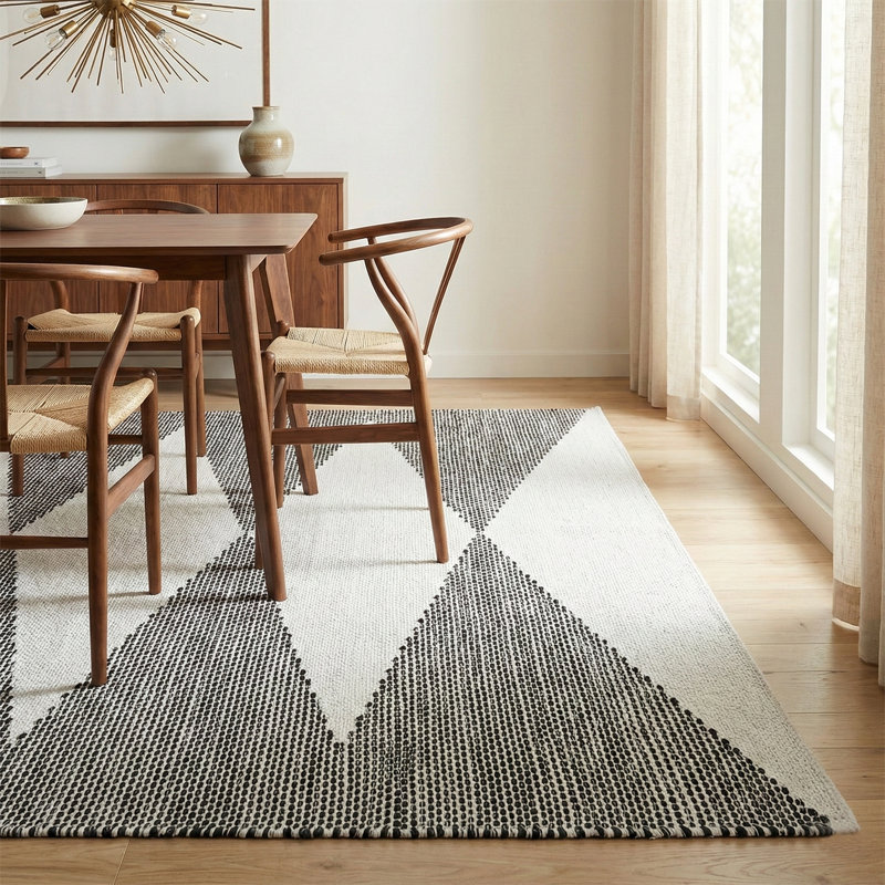 Tapis lavable à la machine Roswell Salon Chambre à coucher Salle de bain Cuisine Animaux de compagnie résistants aux taches