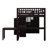 Full Size Loft Bed With Stairs And Bookshelf, Wood Storage Bed With Drawers, Desk & Wardrobe, Space-Saving Loft Bed-1582661456-1582661457