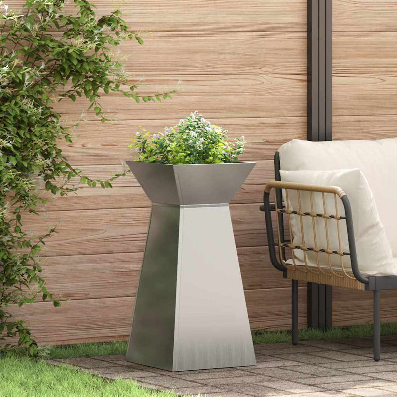 Pillar Planter Garden Outdoor Decor Modern Display Stand Terrace Holder, 73cmH x 35cmW x 35cmD