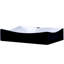 Lavabo de salle de bain vasque rectangulaire noir / blanc-55967819