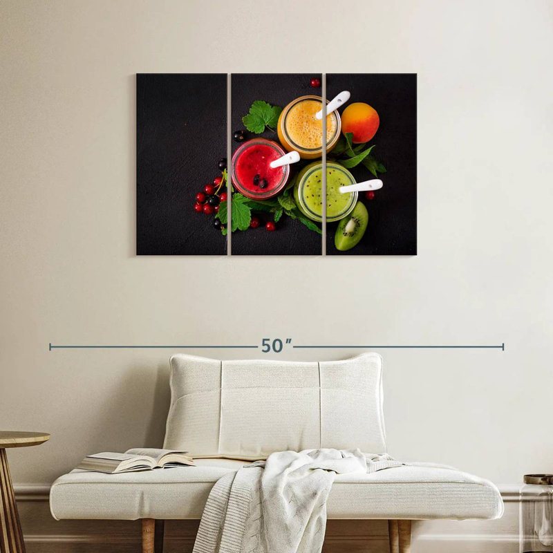 Yarlin Assorted Fruit Smoothies, 24" H x 38" W